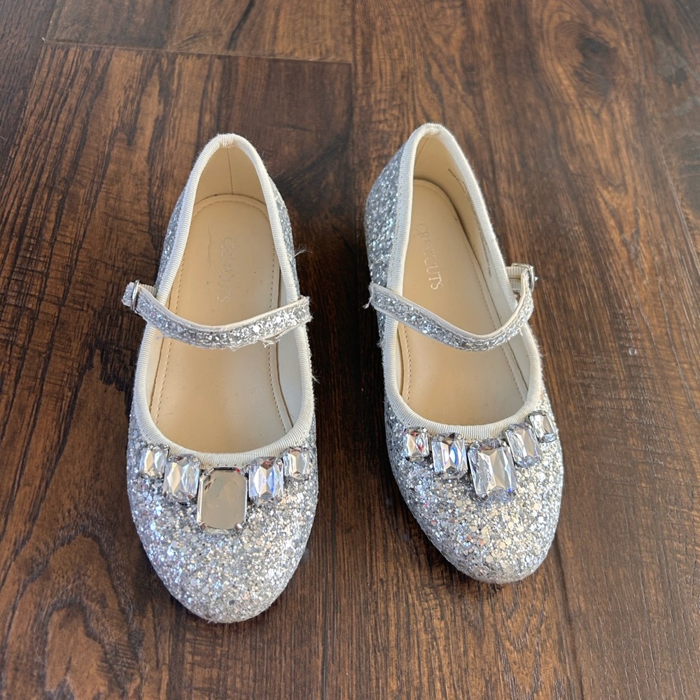Crewcuts Sparkly Silver Kids Shoes